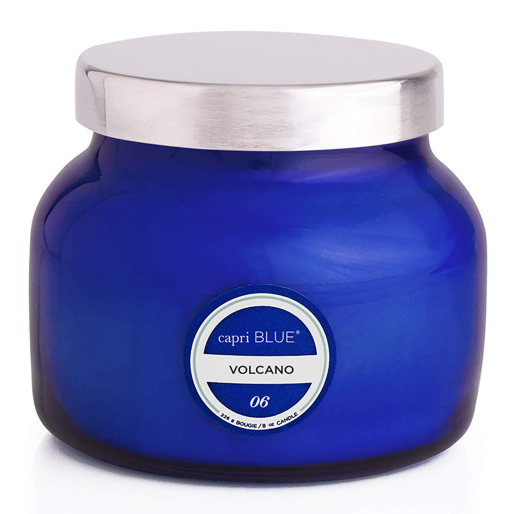 Capri Blue Petite Candle Volcano, Blue Signature Jar-BedBath-High Fashion Home