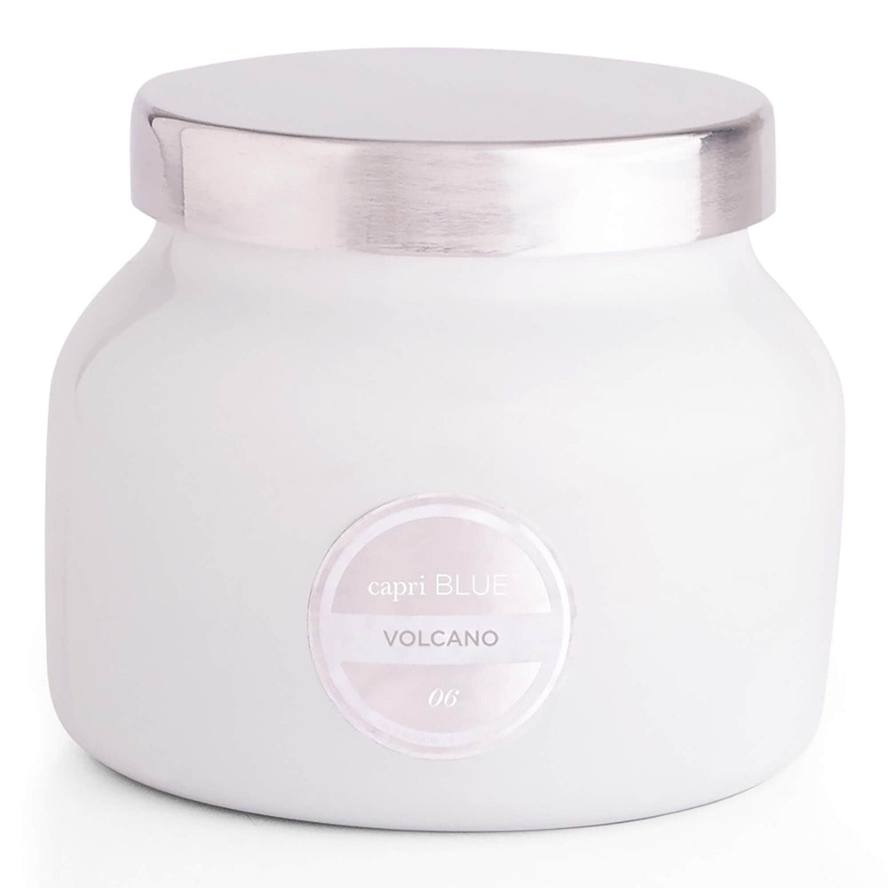 Capri Blue Petite Candle Volcano, White Signature Jar-BedBath-High Fashion Home