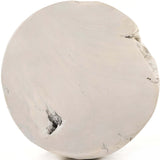 ***NLA***Teak Stool, Ivory-Furniture - Chairs-High Fashion Home