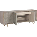 Aniston Sideboard, White Ceruse-Furniture - Storage-High Fashion Home