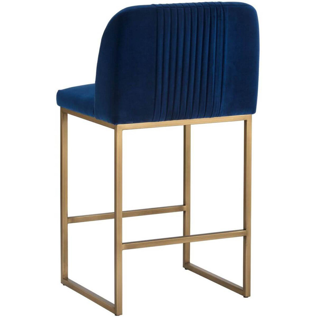 Nevin Counter Stool, Sapphire Blue – High Fashion Home
