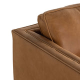 Kiera Leather Swivel Chair, Palermo Cognac by Four Hands