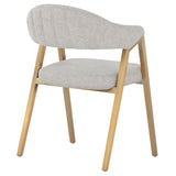 Burgos Arm Chair, Belfast Heather Grey, Set of 2-Furniture - Dining-High Fashion Home