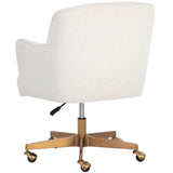 Karina Office Chair, Copenhagen White-Furniture - Office-High Fashion Home