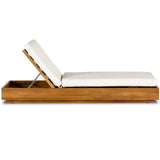 Kinta Outdoor Chaise, Faye Cream by Four Hands