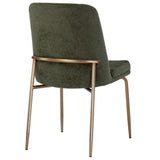 Zeke Dining Chair, Bergen Olive/Antique Brass, Set of 2-Furniture - Dining-High Fashion Home