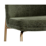 Zeke Dining Chair, Bergen Olive/Antique Brass, Set of 2-Furniture - Dining-High Fashion Home