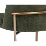 Zeke Dining Chair, Bergen Olive/Antique Brass, Set of 2-Furniture - Dining-High Fashion Home