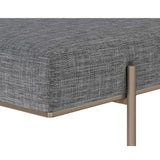 Davian Bench, Chacha Grey-Furniture - Benches-High Fashion Home
