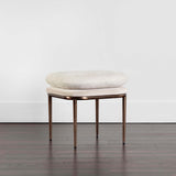 Koffi Stool, Meg Taupe/Chacha Cream-Furniture - Chairs-High Fashion Home
