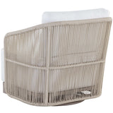 Allariz Outdoor Swivel Chair, Stinson White-Furniture - Chairs-High Fashion Home