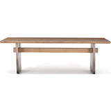 Brennan Dining Table, Dove Oak-Furniture - Dining-High Fashion Home