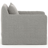 Dade Outdoor Swivel Chair, Faye Ash-Furniture - Chairs-High Fashion Home