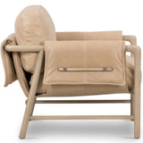 Harrison Leather Chair, Palermo Nude by Four Hands