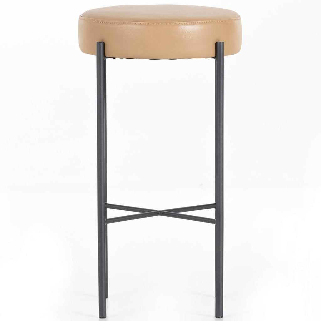 Nocona Leather Bar & Counter Stool, Tan Leather High Fashion Home