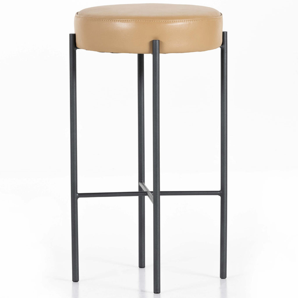 Nocona Leather Bar & Counter Stool, Tan Leather High Fashion Home