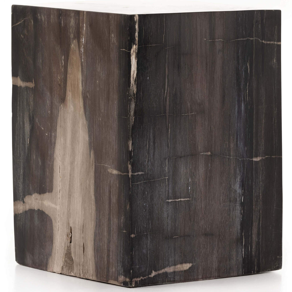 Buck End Table Dark Petrified Wood High Fashion Home