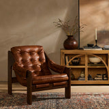 Halston Leather Chair, Heirloom Sienna