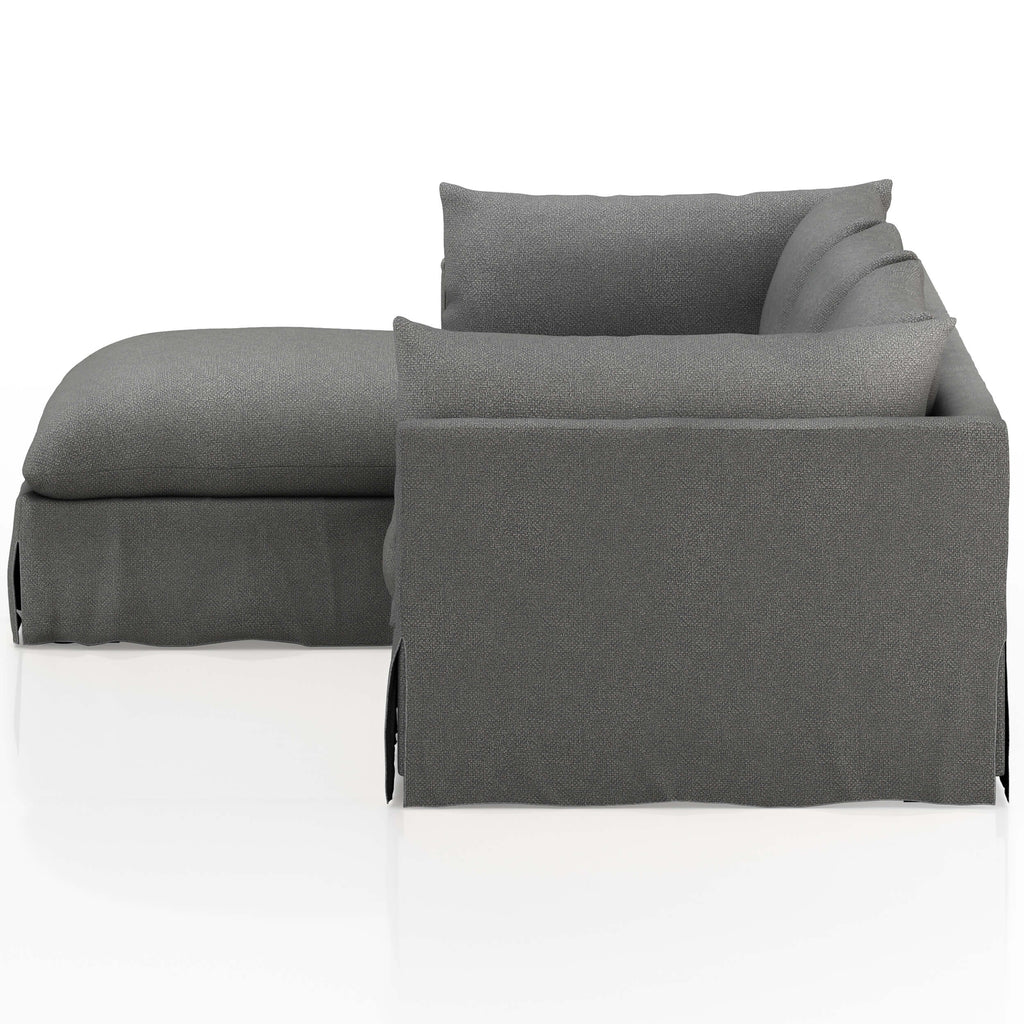 Habitat 2 Piece 112" Sectional, Fallon Charcoal High Fashion Home
