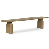 Sorrento Dining Bench, Aged Drift by Four Hands