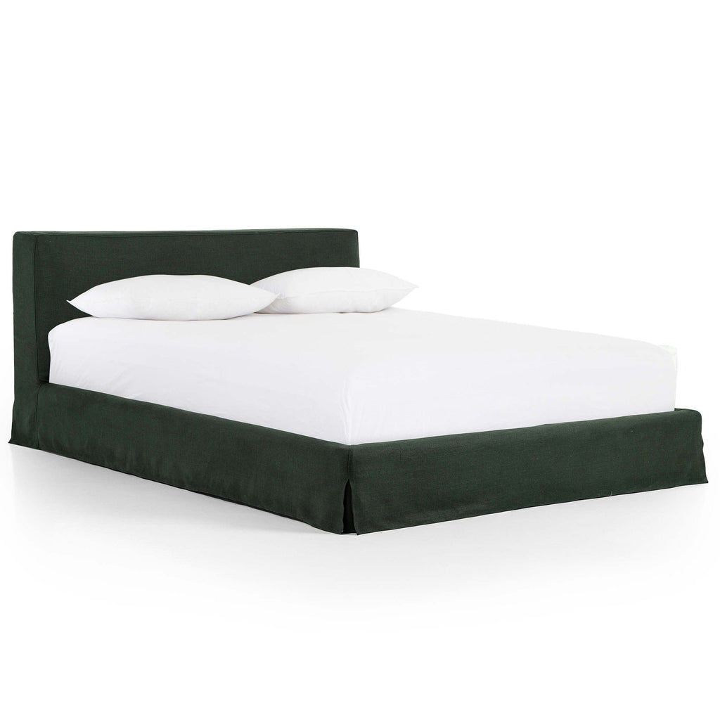 Aidan Slipcover Bed, Brussels Pine High Fashion Home