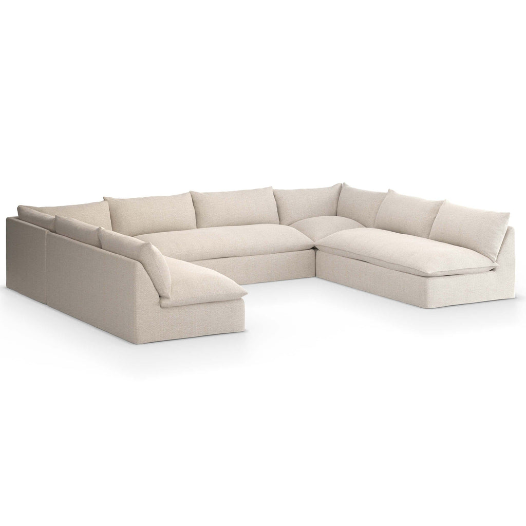 ファンデーション HermosoLago Grant Outdoor 5 Piece Sectional, Faye Sand by Four Hands – High