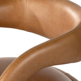 Hawkins Leather Swivel Chair, Sonoma Butterscotch by Four Hands
