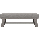 Trianon Upholstered Bench, Gris