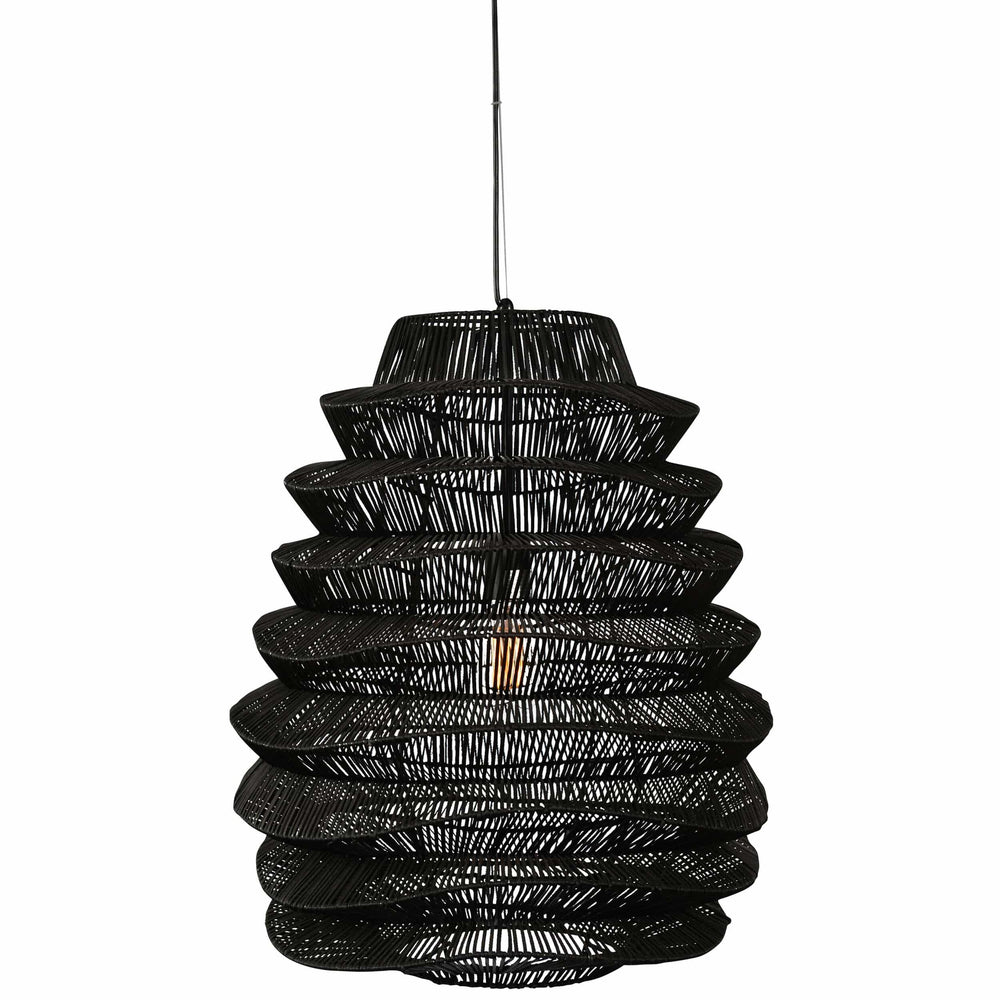 Shelly Large Pendant, Black-Lighting-High Fashion Home