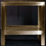 Baxter End Table, Gilded Gold-High Fashion Home
