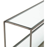Abel Sunburst Console Table, Aged Brass - Furniture - Accent Tables - High Fashion Home