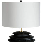 Accordian Table Lamp, Black-Accessories-High Fashion Home