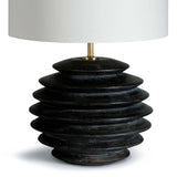 Accordian Table Lamp, Black-Accessories-High Fashion Home