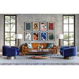 Adler Leather Sofa, Oil Buffalo Camel - Modern Furniture - Sofas - High Fashion Home