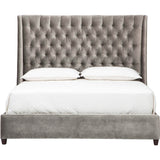 Amelia Tall Bed, Brussels Charcoal - Modern Furniture - Beds - High Fashion Home