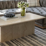 Arum Coffee Table, Cream Marble by Four Hands