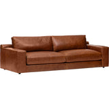 Axel Leather Sofa, Laguna Cognac-Furniture - Sofas-High Fashion Home