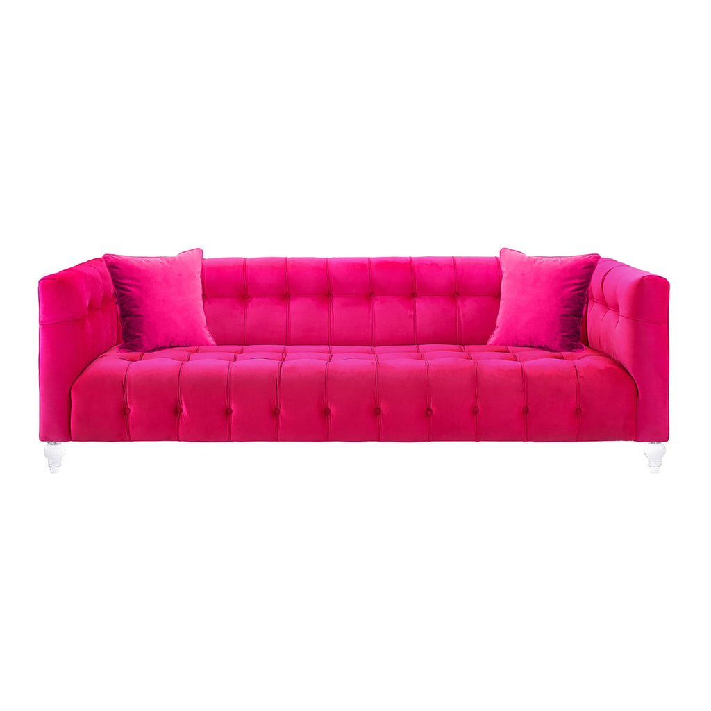 Bea Sofa in Pink | Modern Pink Couch