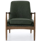Braden Leather Chair, Eden Sage - Modern Furniture - Accent Chairs - High Fashion Home
