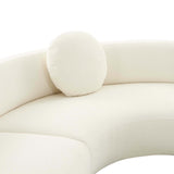 Broohah Sectional, Cream-Furniture - Sofas-High Fashion Home