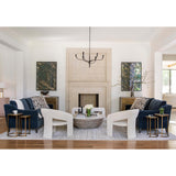 Caldwell Stone Coffee Table, White Marble by Four Hands