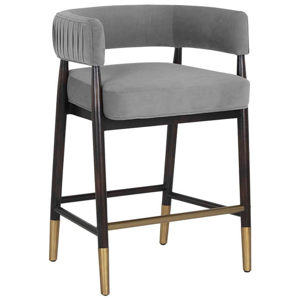 Callem Counter Stool, Antonio Charcoal High Fashion Home