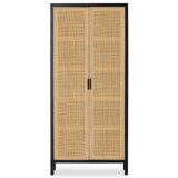 Caprice Tall Cabinet, Black Wash Mango by Four Hands
