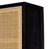 Caprice Tall Cabinet, Black Wash Mango by Four Hands