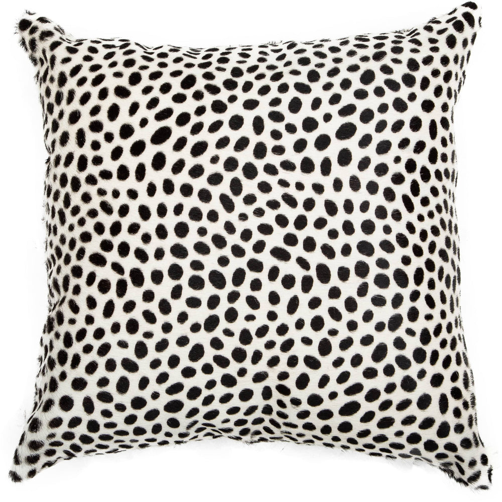 Cheetah on White Hide Pillow-Accessories-High Fashion Home