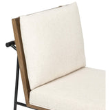 Crete Dining Chair, Savile Flax / Brown Frame, Set of 2 by Four Hands