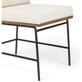 Crete Dining Chair, Savile Flax / Brown Frame, Set of 2 by Four Hands