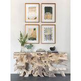 Cypress Root Console Table, White Wash
