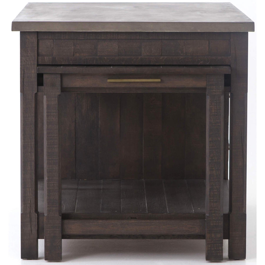 Ian Kitchen Island, Rubbed Black High Fashion Home