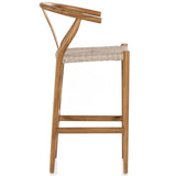 Muestra Bar Stool, Natural Teak by Four Hands